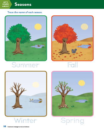 TinkerActive Science Activity Lesson: Seasons (Grade K)