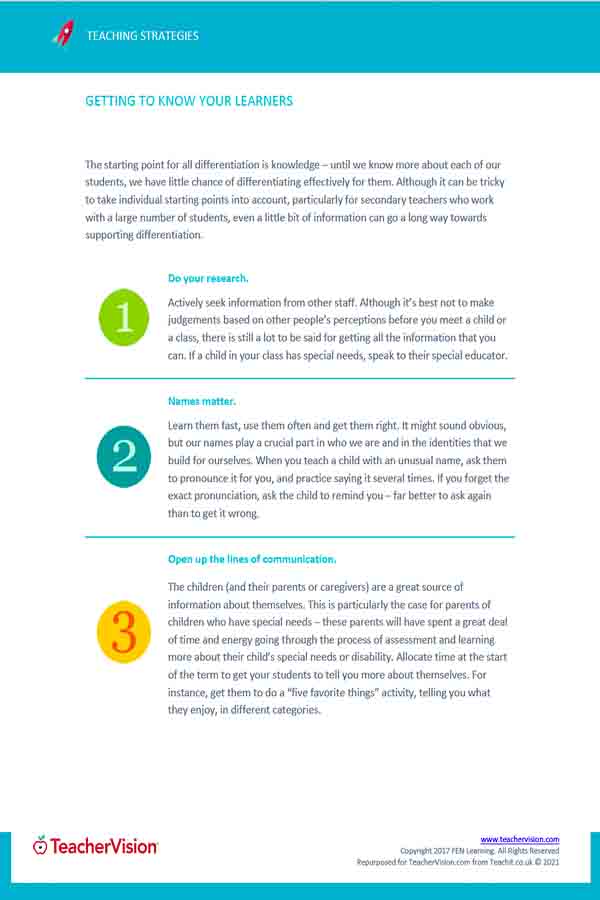 5 Tips for Getting to Know Your Students