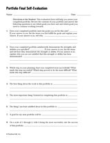 Portfolio Final Self-Evaluation