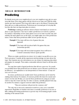 Predicting Process Skills