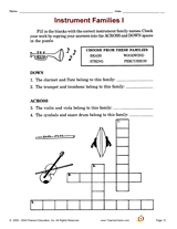 Instrument Families (Grades K-4)