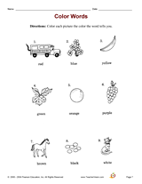 Color Words