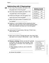 Subtracting with Two Regroupings (Gr. 3)