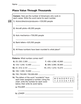 Place Value Through Thousands (Gr. 4)