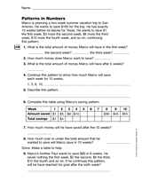 Patterns in Numbers: Money (Gr. 4)