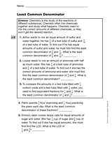 Fractions: Least Common Denominator (Gr. 5)