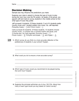 Using Surveys: Decision Making (Gr. 6)