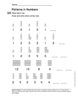 Patterns in Numbers: Numbers to 12 and Graphing (Gr. 1)