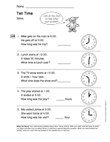 Tell Time (Gr. 1)