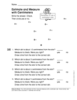 Estimate and Measure with Centimeters (Gr. 1)
