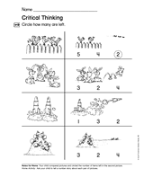 Explore Actions with Numbers: Critical Thinking