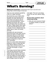Science and Social Studies: What's Burning?