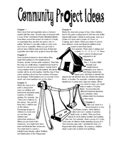 First Grade Community Project Ideas