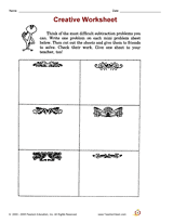 Creative Worksheet