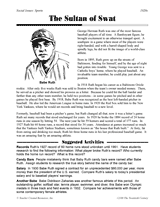 The Sultan of Swat: Babe Ruth