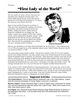 First Lady of the World: Eleanor Roosevelt