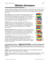 Literature of the 1930s