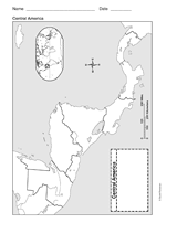 Map of Central America