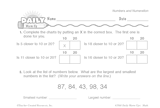 Math Warm-Up 49 for Gr. 1 & 2: Numbers and Numeration