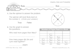 Math Warm-Up 182 for Gr. 1 & 2: Graphs, Data & Probability