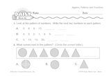 Math Warm-Up 211 for Gr. 1 & 2: Algebra, Patterns & Functions