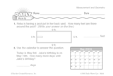 Math Warm-Up 153 for Gr. 1 & 2: Measurement & Geometry