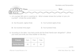 Math Warm-Up 23 for Gr. 3 & 4: Numbers and Numeration