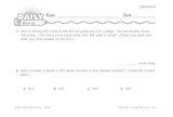 Math Warm-Up 78 for Gr. 3 & 4: Operations