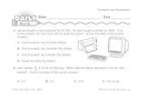Math Warm-Up 35 for Gr. 3 & 4: Numbers and Numeration