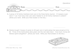 Math Warm-Up 92 for Gr. 3 & 4: Operations
