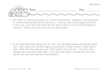 Math Warm-Up 100 for Gr. 5 & 6: Operations