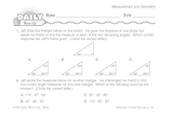 Math Warm-Up 132 for Gr. 5 & 6: Measurement & Geometry