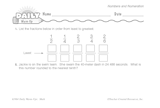 Math Warm-Up 40 for Gr. 5 & 6: Numbers and Numeration