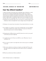 Can You Afford Candles?