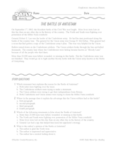 Battle of Antietam Reading Warm-Up