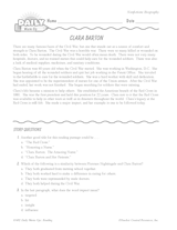 Clara Barton Reading Warm-Up