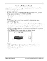 Create a Pie Chart with Excel
