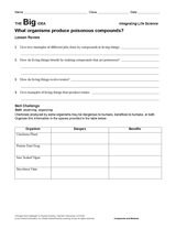 What Organisms Produce Poisonous Compounds?