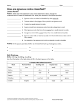 How Are Igneous Rocks Classified?