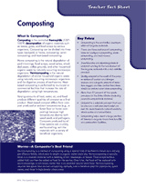 Composting Unit: Environment Activities for the Classroom