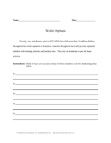 Fundraising for World Orphans