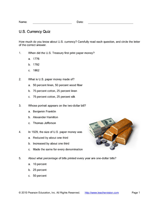 U.S. Currency Quiz