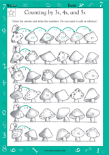 Counting by 3s, 4s, and 5s II