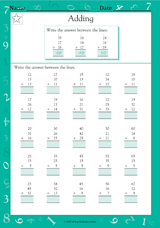 Two-Digit Addition with Regrouping and Multiple Addends