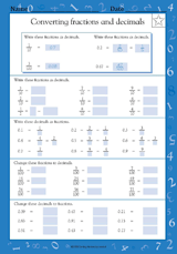 Converting Fractions and Decimals (Grade 4)