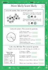 Most Likely/Least Likely Word Problems