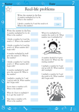 Multiplication and Division Word Problems II