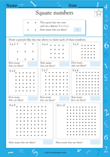 Square Numbers (Grade 3)