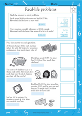 Choosing the Operation: Word Problems IV