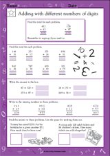 Adding with Different Numbers of Digits I